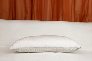 JUVEA® Essential Low-Profile Talalay Latex Pillow with Organic Cotton Cover