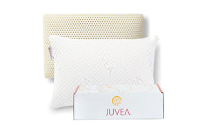 JUVEA® Essential Low-Profile Talalay Latex Pillow with Organic Cotton Cover